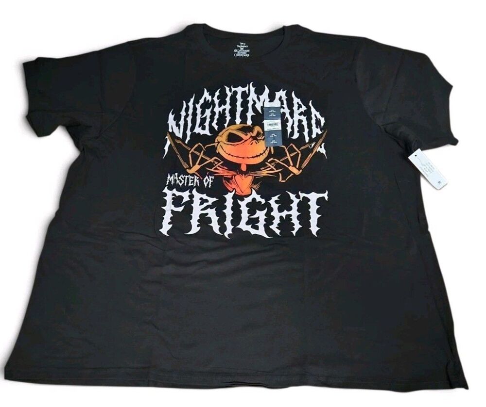 Nightmare Before Christmas Master of Fright Pumpkin Jack Men's 3XL Graphic Tee